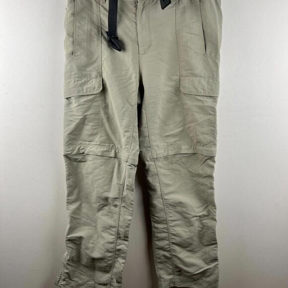 The North Face Convertible Pants Mens Medium Tan Shorts Nylon Hiking Outdoors - Picture 1 of 9